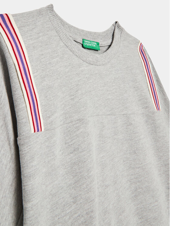 United Colors Of Benetton United Colors Of Benetton Bluza 36FPC10E7 Szary Loose Fit