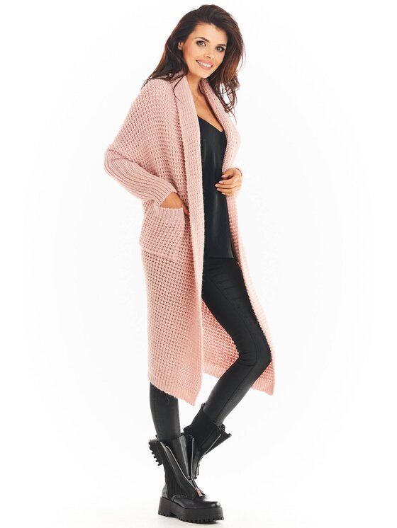Awama Awama Cardigan A391 Rosa Basic Fit