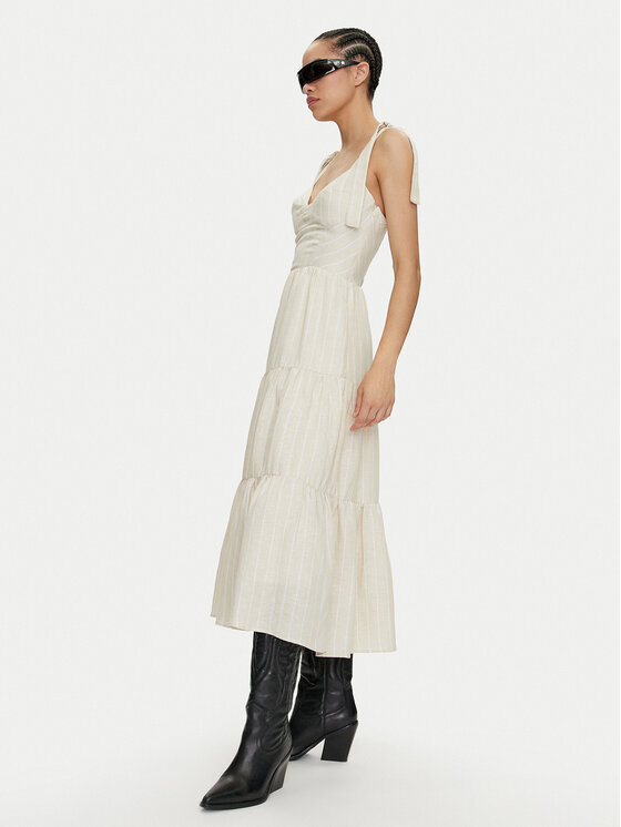 Pepe Jeans Pepe Jeans Ljetna haljina Emereal PL953473 Bež Regular Fit