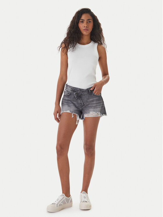 Guess Jeans Guess Jeans Джинсові шорти W6GDZ8 D6572 Сірий Regular Fit