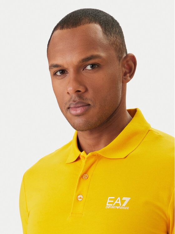 EA7 Emporio Armani EA7 Emporio Armani Polo 8NPF14 PJVQZ U2102 Żółty Regular Fit