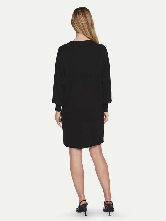 Vila Vila Džemper haljina Cilja 14099478 Crna Relaxed Fit