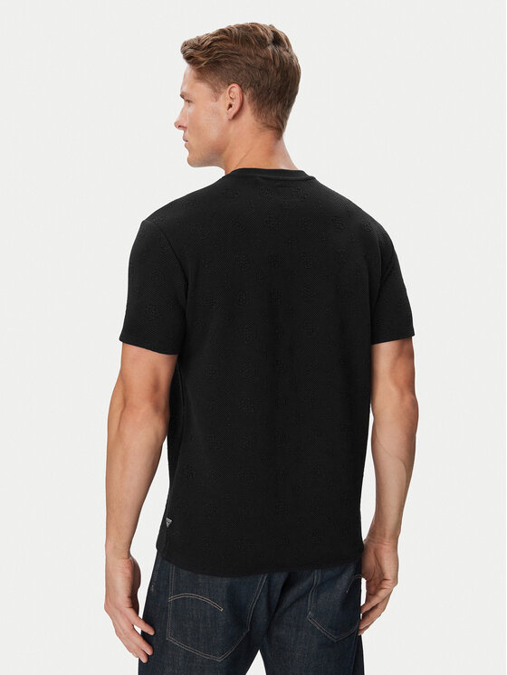 Guess Guess Tričko M6BP31 K6723 Čierna Regular Fit