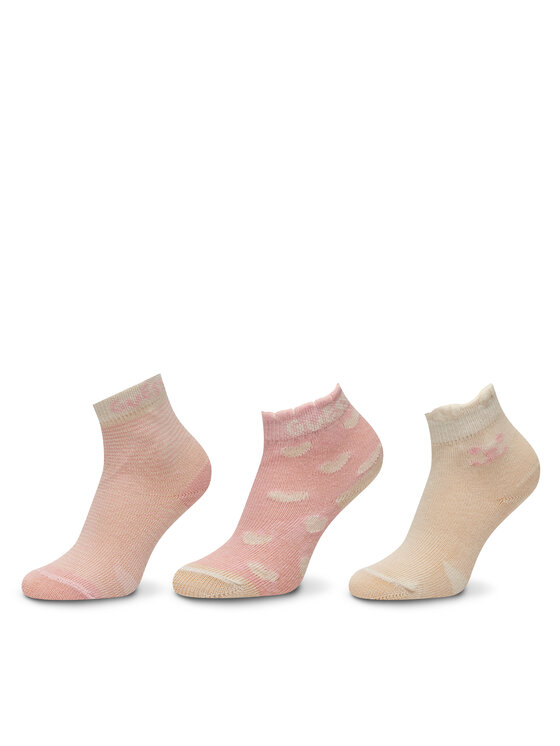 Guess Guess Set di 3 paia di calzini lunghi da bambini H5RZ04 Z3G10 Rosa
