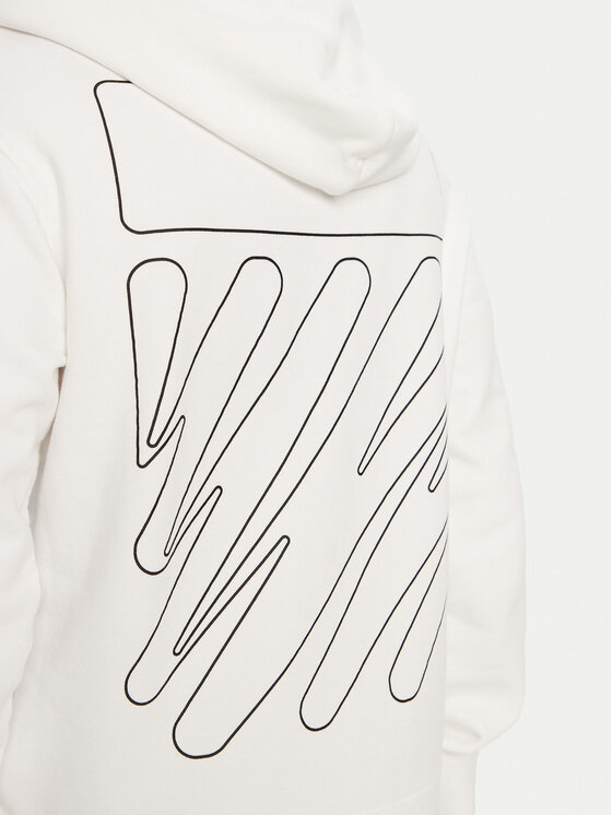 Off-White Off-White Μπλούζα OMBB097F22FLE0150110 Λευκό Regular Fit