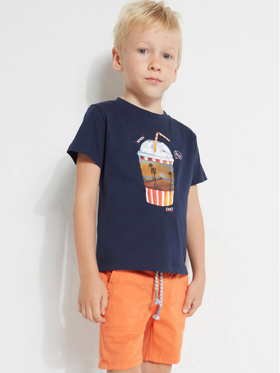 Mayoral Mayoral Pantaloncini di tessuto 3233 Arancione Regular Fit