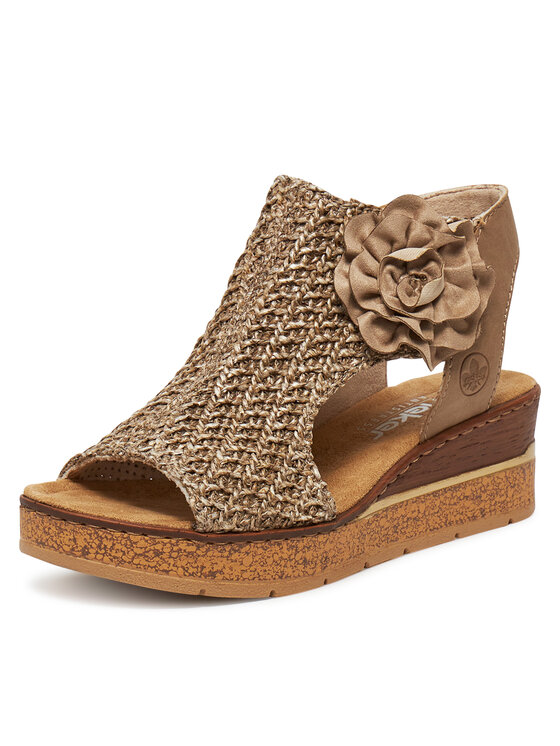 Rieker Rieker Sandały 63791-60 Brązowy