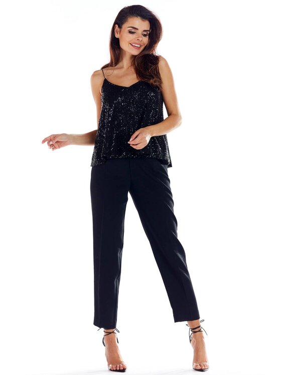 Awama Awama Blusa A353 Nero Basic Fit