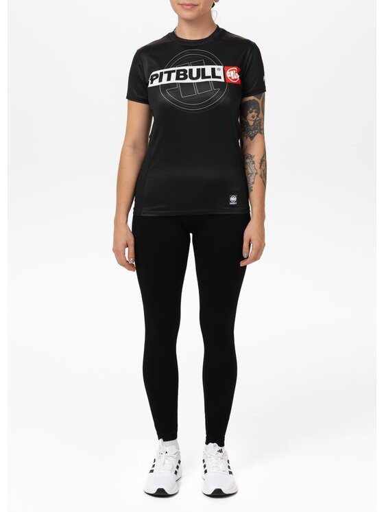 PITBULL PITBULL Koszulka techniczna HILLTOP SPORTS Czarny Regular Fit
