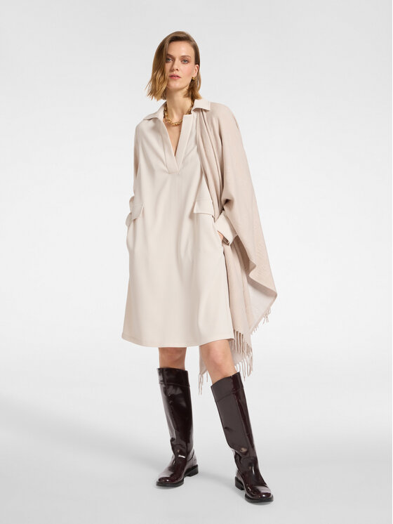 Elena Mirò Elena Mirò Vestito chemisier 7445P000250N021 Bianco Regular Fit