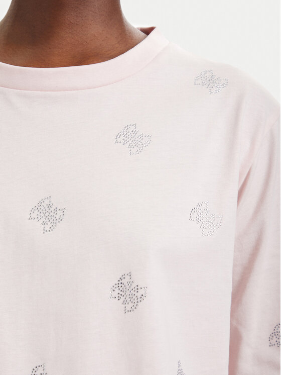 Guess Guess T-Shirt V6GI18 K2985 Hellrosa Regular Fit