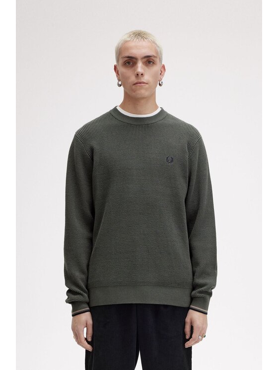 Maglione fred perry verde clearance