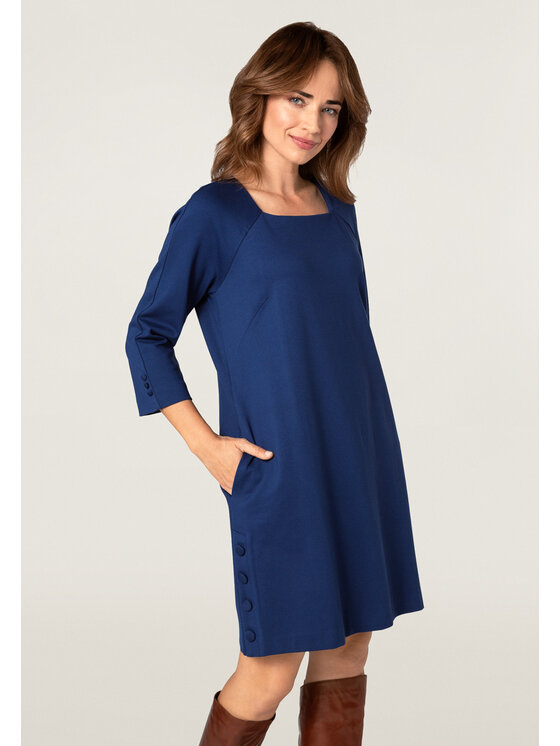 QUIOSQUE QUIOSQUE Každodenné šaty 082302 YOUTH PARIS DRESS Tmavomodrá Regular Fit
