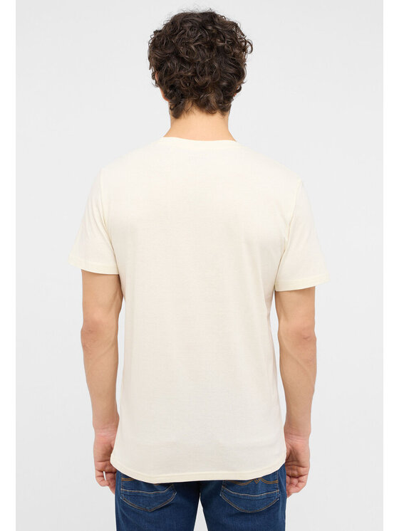 Mustang Mustang T-shirt AUSTIN Beige Straight Fit