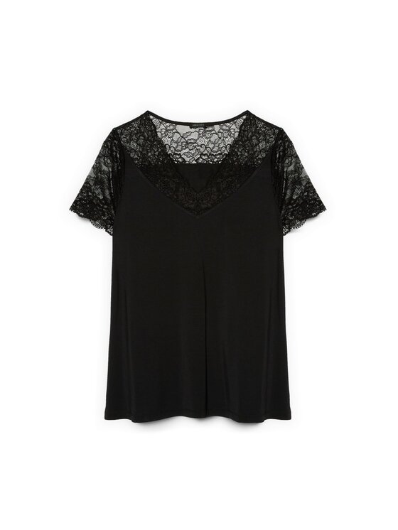 Fiorella Rubino Fiorella Rubino T-Shirt G008L008741N033 Czarny Regular Fit
