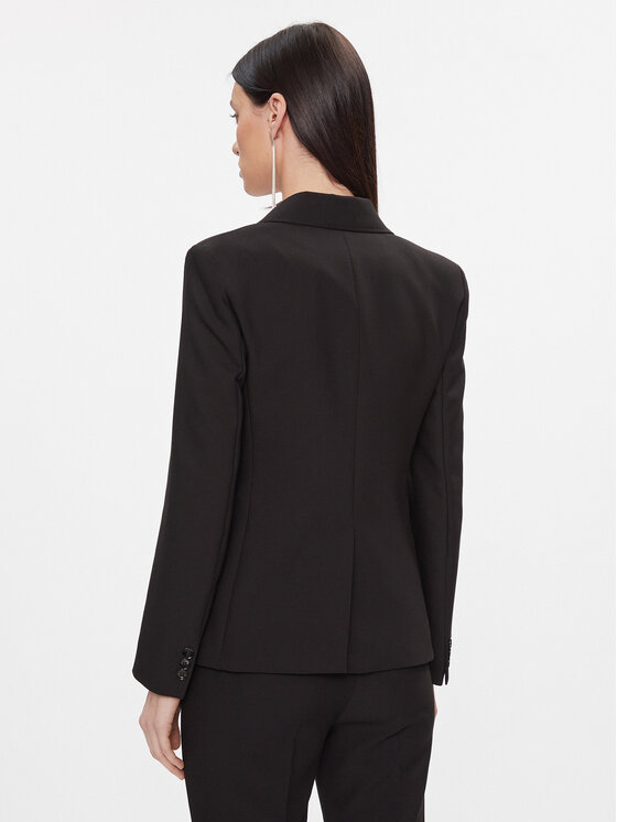 Max Mara Leisure Max Mara Leisure Marynarka Uva 2415041031 Czarny Regular Fit