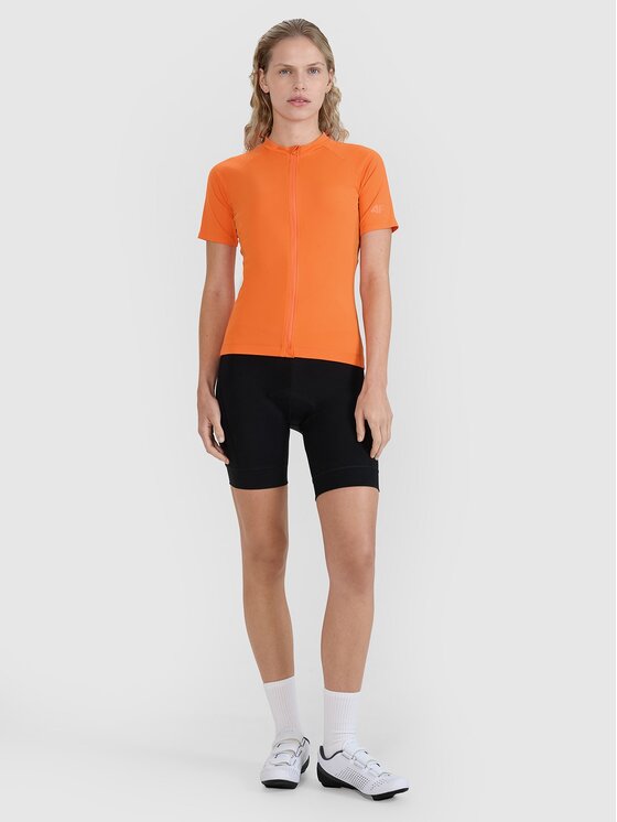 4F 4F Maglietta da ciclismo 4FWSS25TFTSF1291-70S Arancione Slim Fit