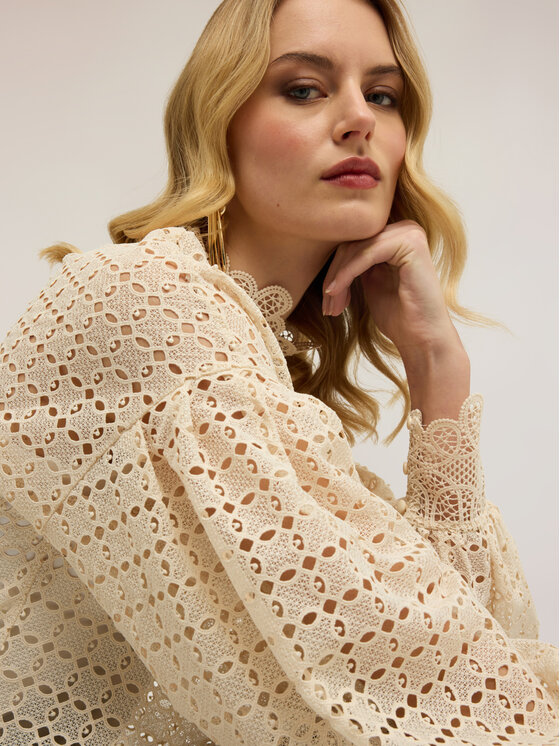 Motivi Motivi Blusa 2048Q001953N011 Bianco Regular Fit