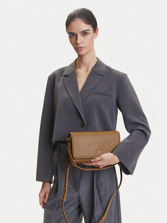 Tommy Hilfiger Tommy Hilfiger Torbica AW0AW16933 Smeđa