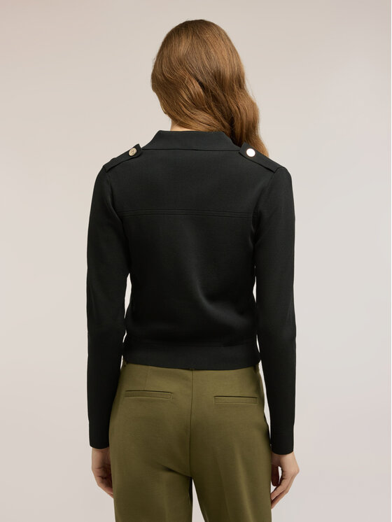 Motivi Motivi Sweter M157W003856N033 Czarny Regular Fit
