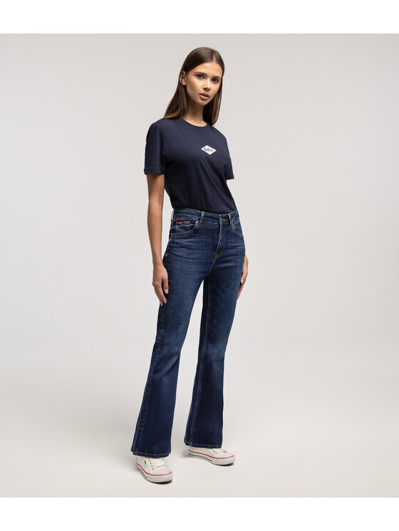 Lee Cooper Lee Cooper Jeansy BECCA 3200 Granatowy Bootcut Fit