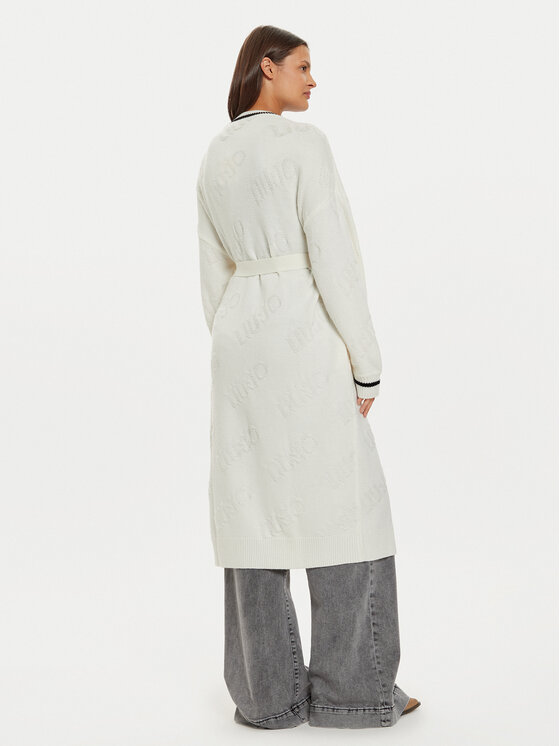 Liu Jo Sport Liu Jo Sport Strickjacke TF4216 MS55L Weiß Regular Fit
