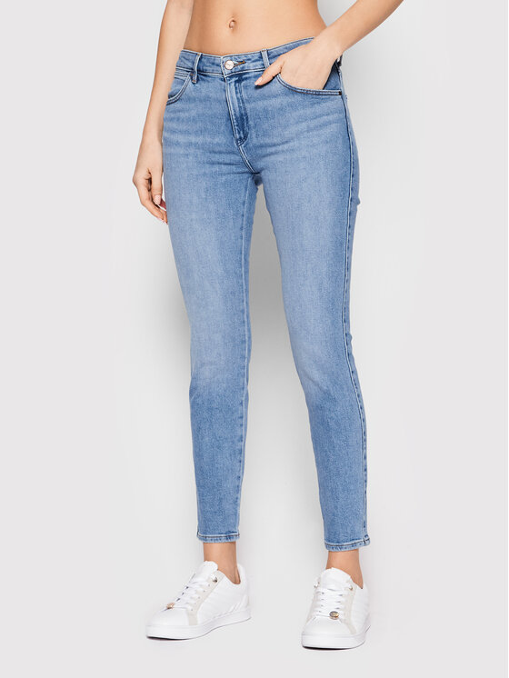 Wrangler Jeans hlače W28KXR44U 112145985 Modra Skinny Fit