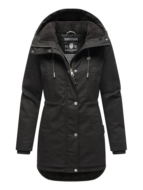 Navahoo Navahoo Kurtka zimowa Winterfunke Czarny Regular Fit