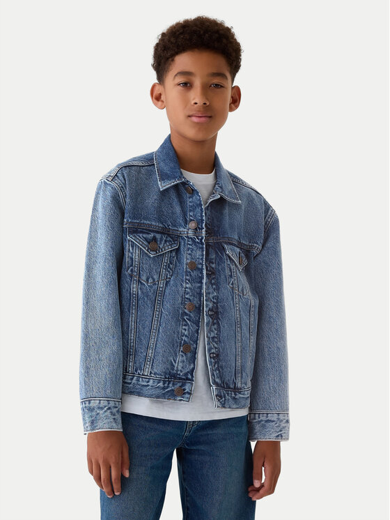 Gap Gap Kurtka jeansowa 523213-00 Niebieski Regular Fit