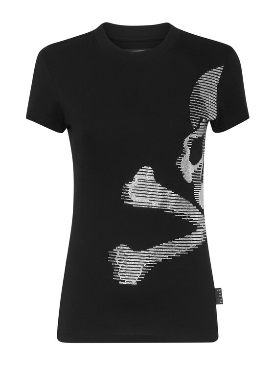 PHILIPP PLEIN PHILIPP PLEIN T-Shirt 7079 Czarny Regular Fit