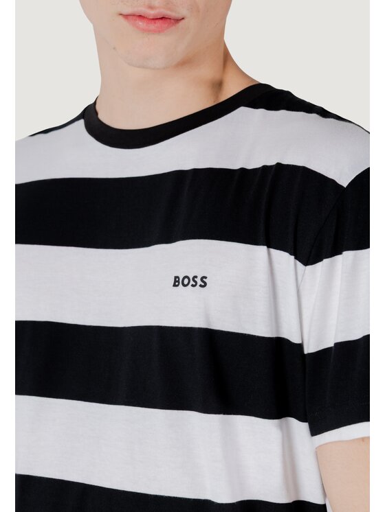 BOSS BOSS T-shirt TalesStripe 10252438 01 Nero Casual Fit