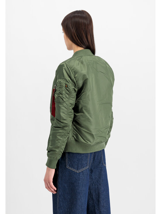 Alpha Industries Alpha Industries Kurtka bomber MA-1 VF 59 Bomber Jacket Women Zielony Slim Fit