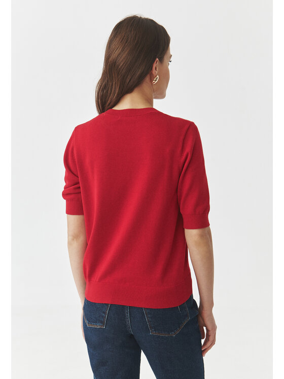 TATUUM TATUUM Sweter AUGUST 3 Czerwony Classic Fit