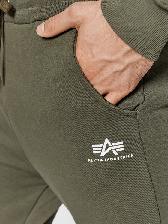 Alpha Industries Alpha Industries Spodnji del trenirke Basic 116370 Zelena Regular Fit