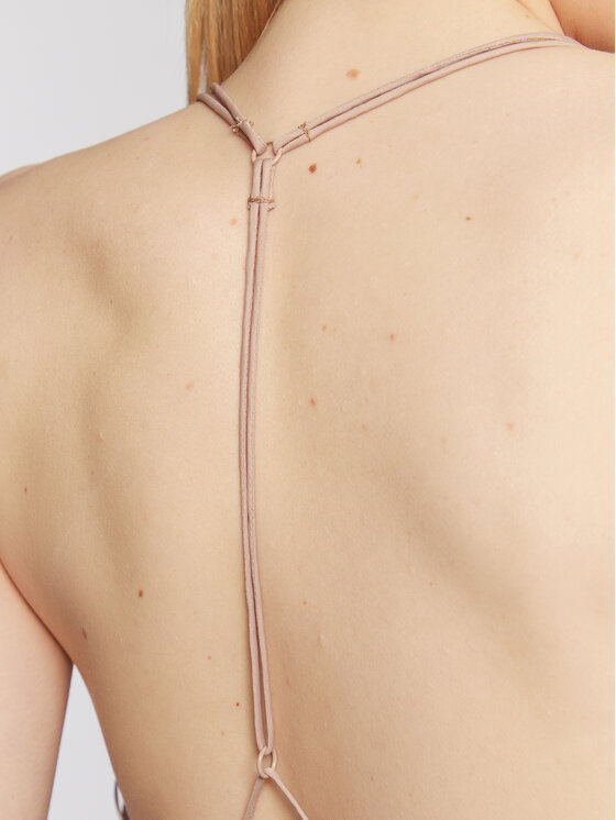 Calvin Klein Calvin Klein Официална рокля Shine Slip K20K205019 Бежов Regular Fit