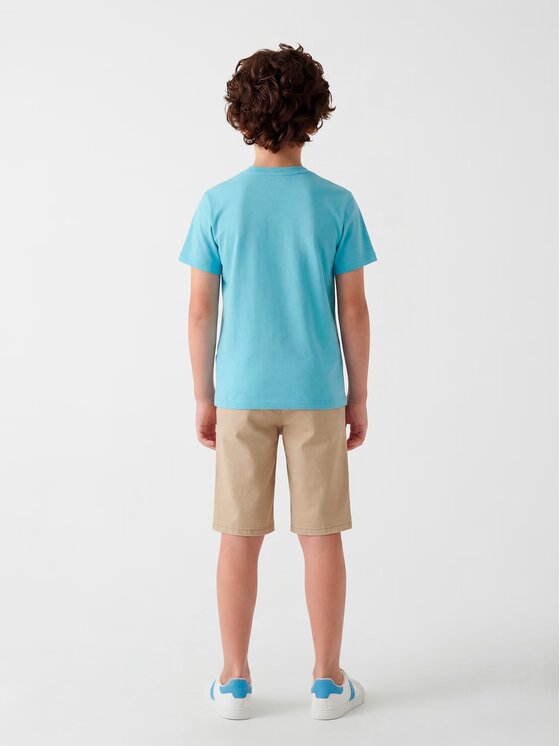 Guess Kids Guess Kids Pantaloni di tessuto 182569 Beige Regular Fit