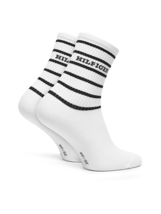 Tommy Hilfiger Tommy Hilfiger 2er-Set hohe Damensocken 701236457 Écru