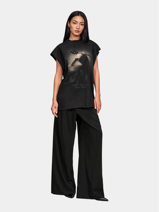 MADE BY SOCIETY MADE BY SOCIETY T-Shirt La Silhouette - T27901 Czarny Basic Fit