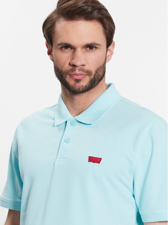 Levi's® Levi's® Polo majica Housemark A4842-0019 Modra Slim Fit