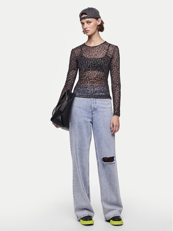 Pieces Pieces Bluza 17141116 Črna Slim Fit