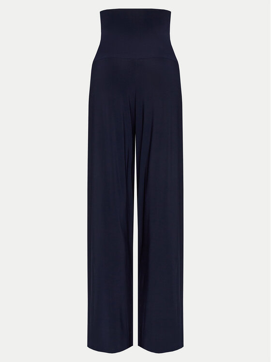 NORMA KAMALI NORMA KAMALI Palazzo kalhoty KK2247PL014951 Tmavomodrá Wide Leg