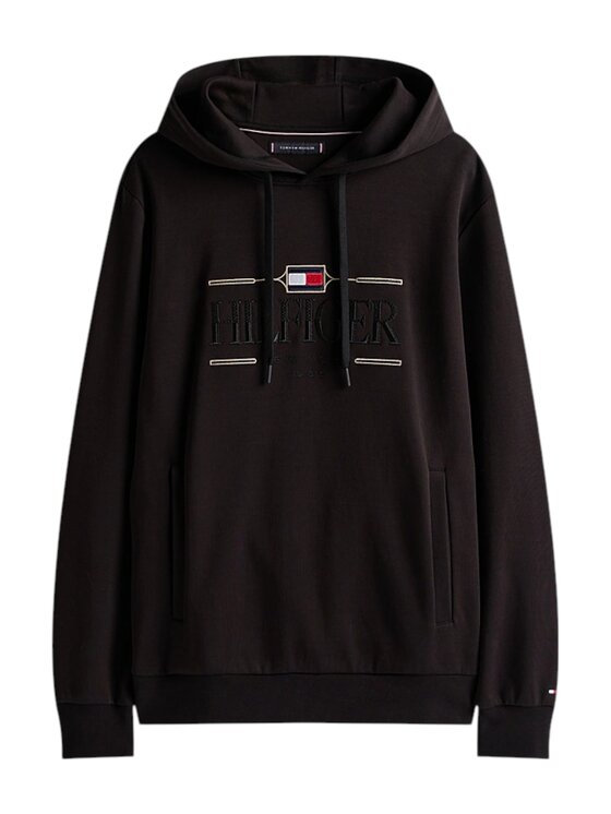 Tommy Hilfiger Tommy Hilfiger Μπλούζα q-dav-59406 Μαύρο Regular Fit