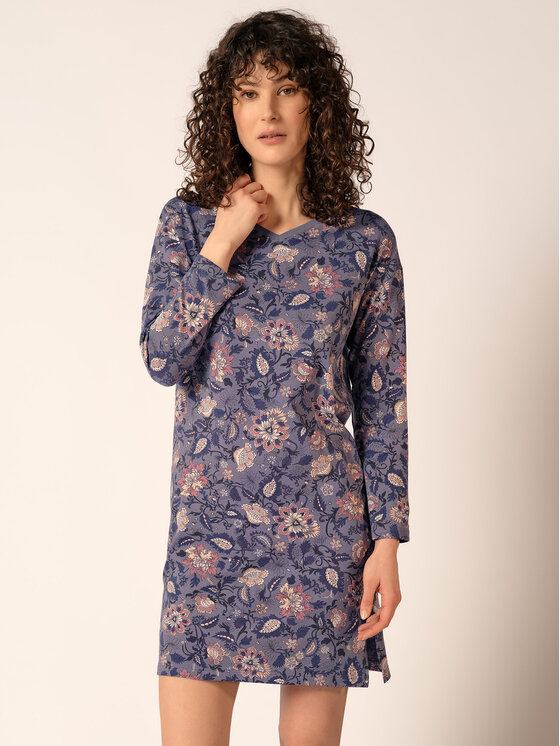 Huber Huber Noční košile 19018 Fialová Regular Fit