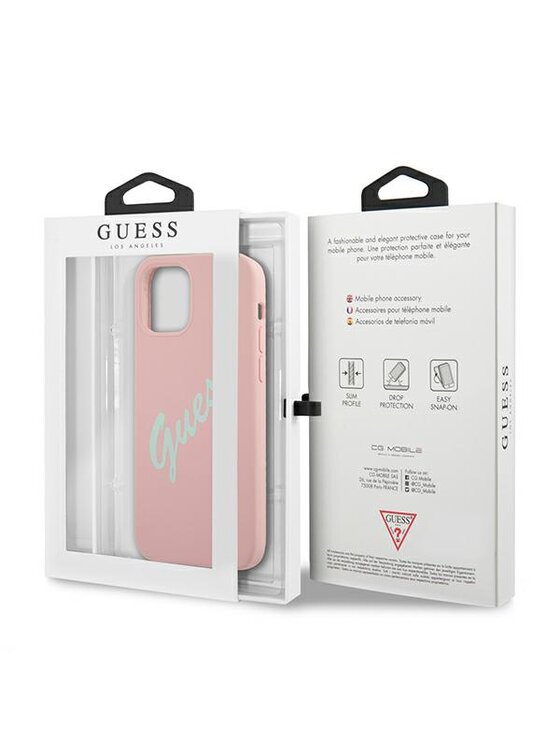 Guess Guess Etui na telefon iPhone 12 Pro Max Różowy