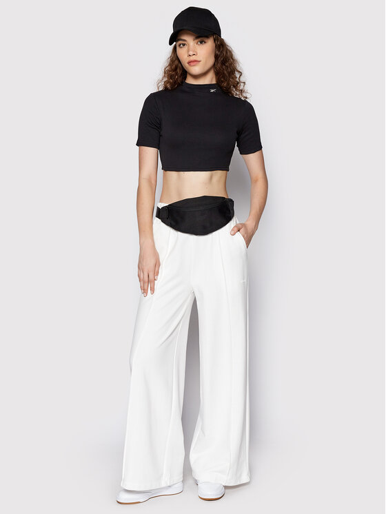 Reebok Reebok Μπλουζάκι HG1165 Μαύρο Slim Fit