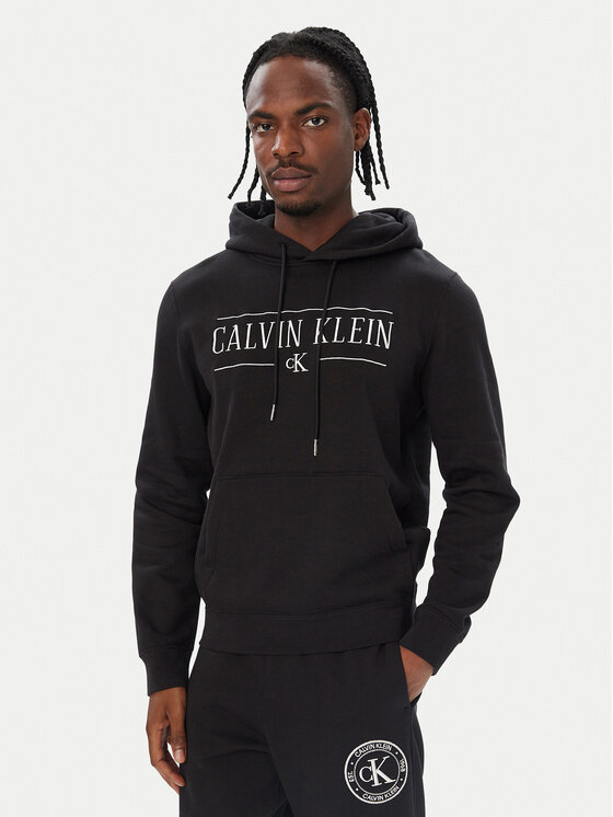 Calvin Klein Jeans Суитшърт LV04RH238G Черен Regular Fit