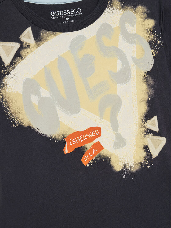 Guess Guess T-shirt L5GI00 K8HM4 Tamnoplava Regular Fit