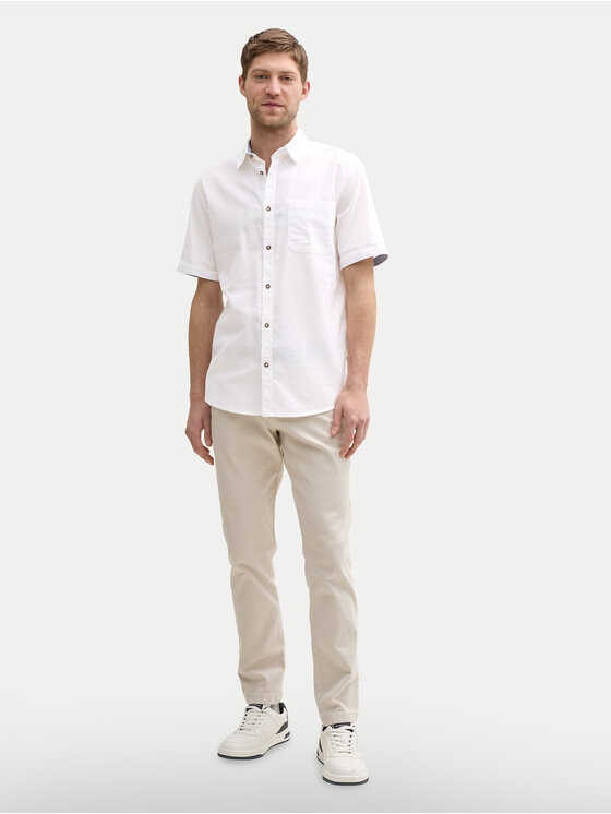 Tom Tailor Tom Tailor Košile 1045098 Bílá Regular Fit