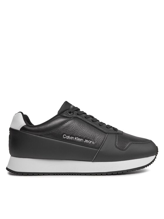 Sneakers Calvin Klein Jeans Retro Runner Low Lth In Sat YM0YM00863 Negru