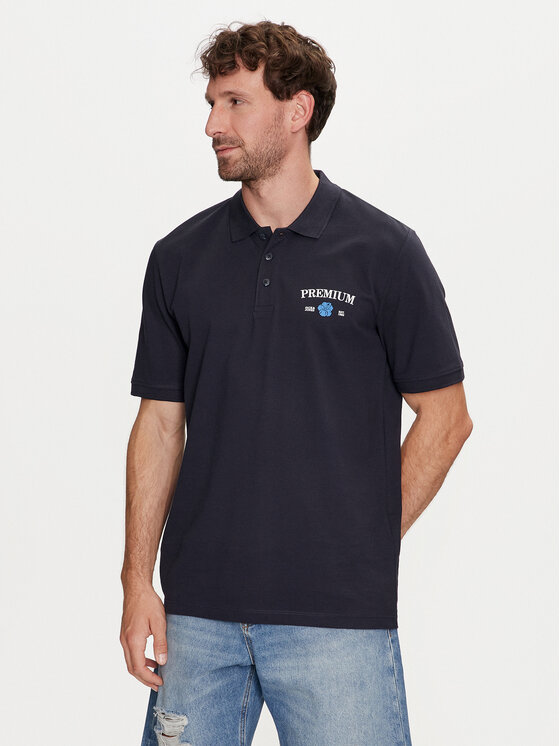 Jack&Jones Tricou polo Jprblaalfie 12259678 Bleumarin Regular Fit